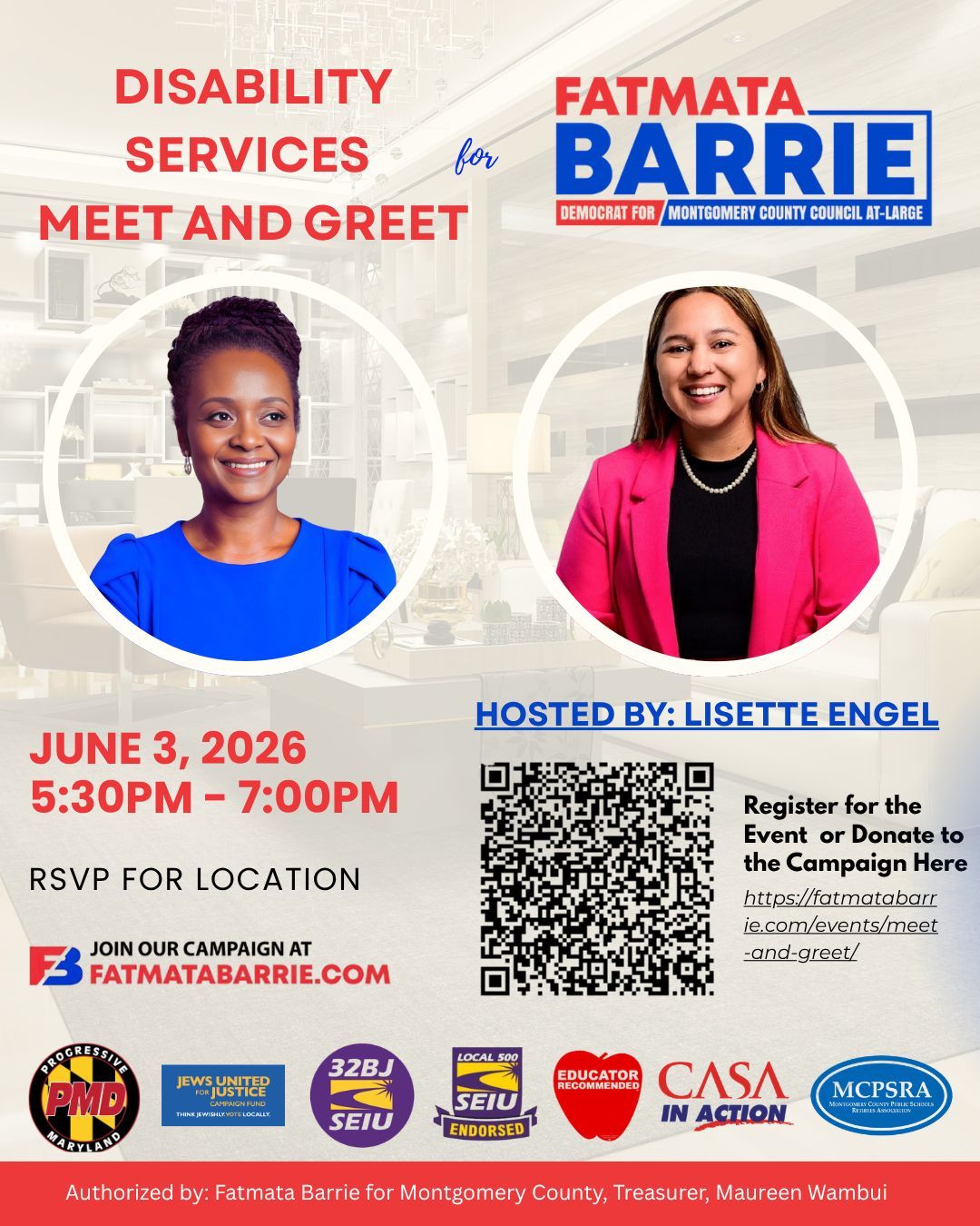 Event graphic: Disability Services Meet & Greet